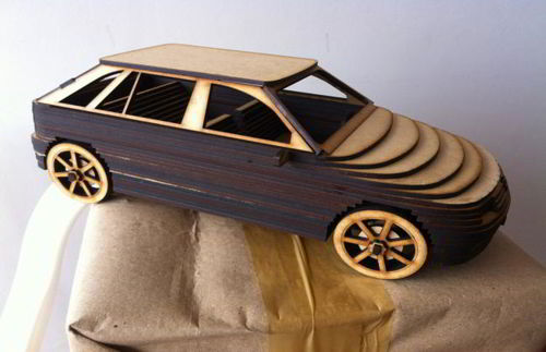 طرح برش لیزری ماشین mdf 3d puzzle - laser cut car mdf 3d puzzle ve - برای دستگاه CNC چوب و لیزر (سی ان سی)