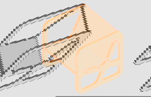 طرح صندلی برش لیزری مینیاتوری خانه عروسکی مبلمان اسباب بازی - laser cut chair miniature dollhouse furniture toy - برای دستگاه CNC چوب و لیزر (سی ان سی)