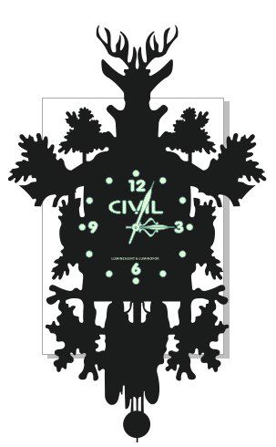 طرح لیزر برش chasy s olenem 80 - laser cut chasy s olenem 280 ve - برای دستگاه CNC چوب و لیزر (سی ان سی)