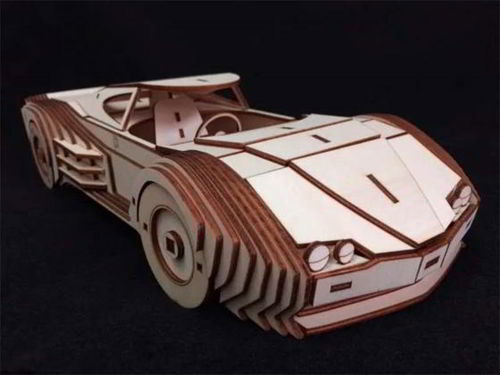 طرح مدل سه بعدی شورلت کامارو با برش لیزری () - laser cut chevrolet camaro 3d puzzle model kit ve - برای دستگاه CNC چوب و لیزر (سی ان سی)