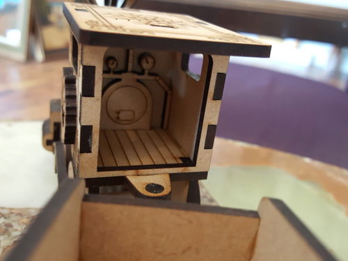 طرح پروژه قطار کریسمس با برش لیزری - laser cut christmas train project - برای دستگاه CNC چوب و لیزر (سی ان سی)