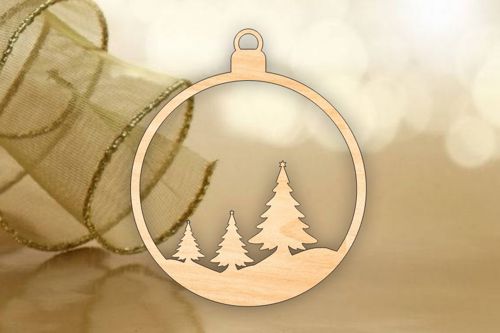 طرح برش لیزری درخت کریسمس تزئینات بابلس تزئینات کریسمس - laser cut christmas tree ornament bauble christmas decorations ve - برای دستگاه CNC چوب و لیزر (سی ان سی)
