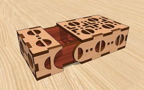 طرح قالب جعبه سیگار برش لیزری جعبه سیگار میلی متر - laser cut cigarette case template cigarette box 3mm ve - برای دستگاه CNC چوب و لیزر (سی ان سی)