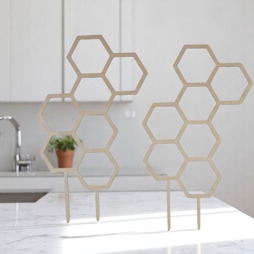 طرح برش لیزری گیاهان بالارونده داربست لانه زنبوری گیاه داربست - laser cut climbing plants trellis honeycomb plant trellis ve - برای دستگاه CNC چوب و لیزر (سی ان سی)