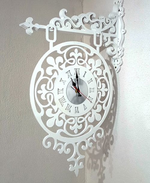 طرح ساعت کنسول برش لیزری - laser cut clock console ve - برای دستگاه CNC چوب و لیزر (سی ان سی)