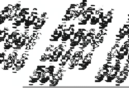 طرح ساعت‌های برش لیزری کلکسیون - laser cut clocks collection ve - برای دستگاه CNC چوب و لیزر (سی ان سی)