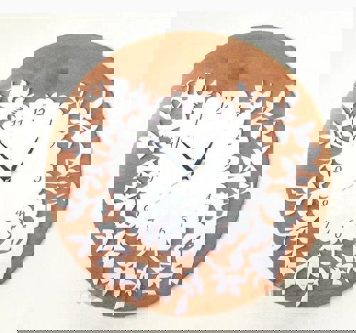 طرح ساعت برش لیزری با فرشته فرشته - laser cut clock with angel ve - برای دستگاه CNC چوب و لیزر (سی ان سی)