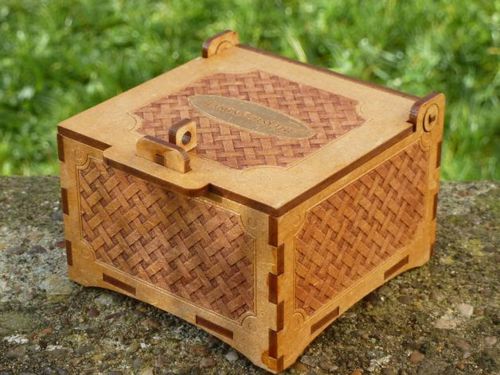 طرح برش لیزری cn سبد جعبه - laser cut cnc basket box ve - برای دستگاه CNC چوب و لیزر (سی ان سی)