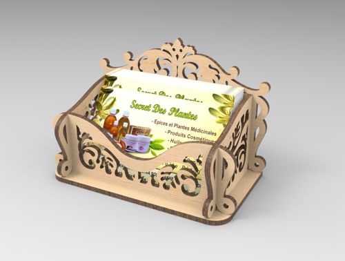 طرح برش لیزری cn جعبه کارت - laser cut cnc box card - برای دستگاه CNC چوب و لیزر (سی ان سی)