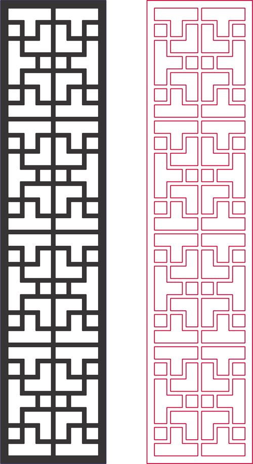 طرح برش لیزری cnc برای دیوار الگو - laser cut cnc for wall pattern - برای دستگاه CNC چوب و لیزر (سی ان سی)
