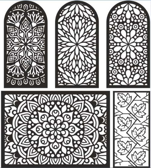 طرح الگوهای برش لیزری cnc چوب دانلود - lasercut cnc patterns wood download ve - برای دستگاه CNC چوب و لیزر (سی ان سی)