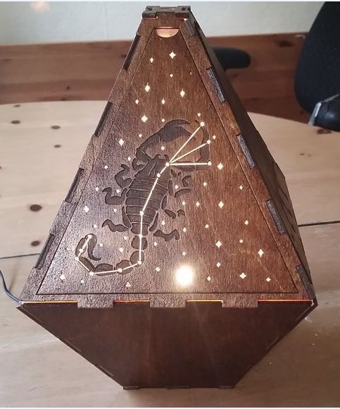 طرح laser-cut-constellation-lamp-3mm-birch-plywood