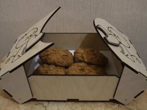 طرح برش لیزری کوکی جعبه - laser cut cookies box - برای دستگاه CNC چوب و لیزر (سی ان سی)