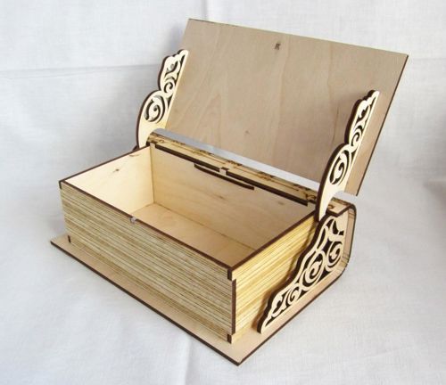 طرح جعبه پوشش شده برش لیزری - laser cut covered box ve - برای دستگاه CNC چوب و لیزر (سی ان سی)