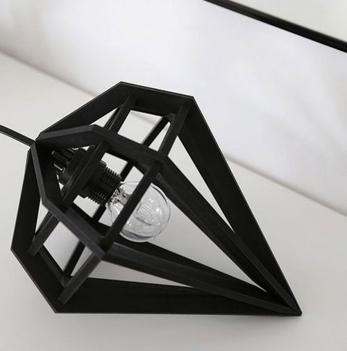 طرح لامپ کریستالی برش لیزری لامپ - laser cut crystal lamp ve - برای دستگاه CNC چوب و لیزر (سی ان سی)