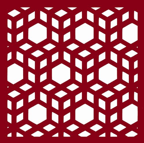 طرح مکعب‌های برش لیزری الگو - laser cut cubes pattern - برای دستگاه CNC چوب و لیزر (سی ان سی)