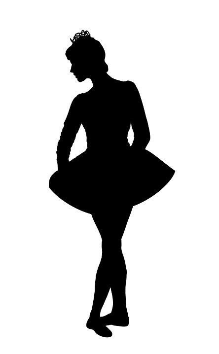 طرح برش لیزری کلاس رقص دختر رقصنده سیلوئت - laser cut dance class dancing girl silhouette ve - برای دستگاه CNC چوب و لیزر (سی ان سی)
