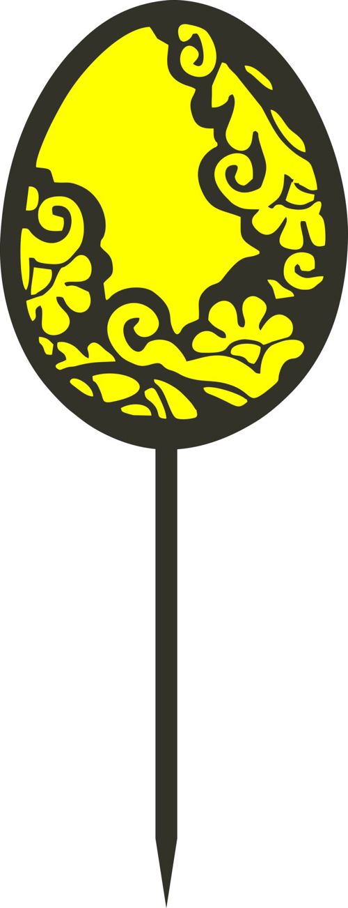 طرح برش لیزری تزئین بانی کیک رویه لباس - laser cut decoration bunny cake topper - برای دستگاه CNC چوب و لیزر (سی ان سی)