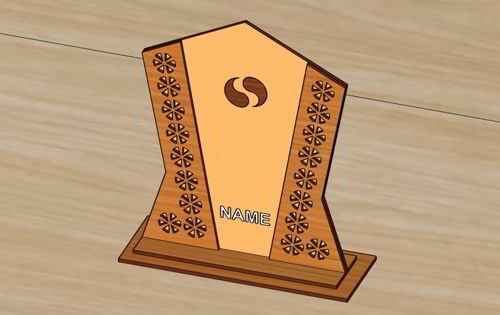 طرح برش لیزری تزئینی تقدیر جایزه غنائم - laser cut decorative appreciation award trophy ve - برای دستگاه CNC چوب و لیزر (سی ان سی)