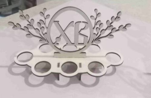 طرح برش لیزری تزئینی تخم مرغ عید پاک جایگزینی - laser cut decorative easter egg stand ve - برای دستگاه CNC چوب و لیزر (سی ان سی)