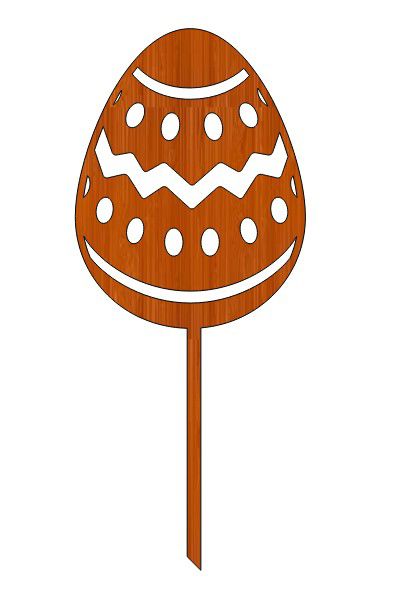طرح برش لیزری تزئینی عید پاک ناتمام خرگوش روی شیشه پوشش - laser cut decorative easter unfinished bunny topper ve - برای دستگاه CNC چوب و لیزر (سی ان سی)