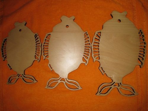 طرح تخته برش تزئینی به شکل ماهی با برش لیزری () - laser cut decorative fish shaped cutting board - برای دستگاه CNC چوب و لیزر (سی ان سی)