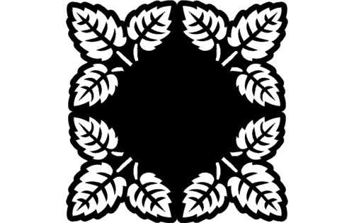 طرح برش لیزری تزئینی مشبک طرح برگ درخت الگوی - laser cut decorative grille pattern tree leaf pattern - برای دستگاه CNC چوب و لیزر (سی ان سی)