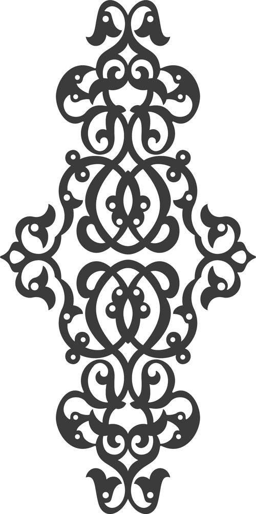 طرح مشبک تزئینی برش لیزری درز - laser cut decorative lattice seamless design - برای دستگاه CNC چوب و لیزر (سی ان سی)