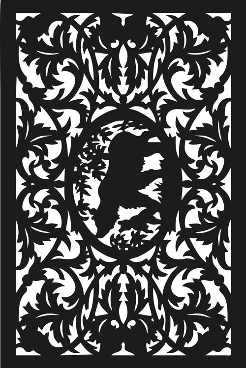 طرح laser-cut-decorative-privacy-partition-indoor-panel-room-divider-lattice-seamless-pattern