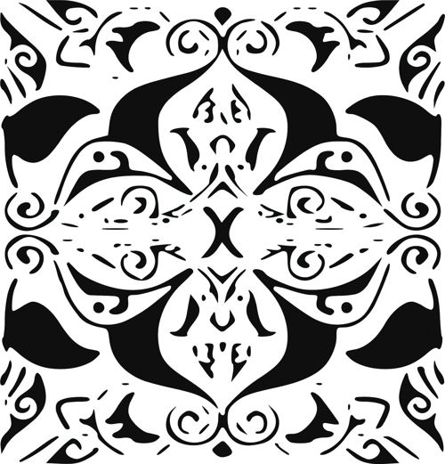 طرح برش لیزری تزئینی صفحه درز طراحی - laser cut decorative screen seamless design - برای دستگاه CNC چوب و لیزر (سی ان سی)