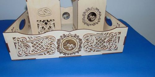 طرح سینی های تزئینی برش لیزری جعبه - laser cut decorative trays box ve - برای دستگاه CNC چوب و لیزر (سی ان سی)