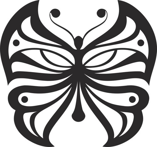 طرح برش لیزری دکور پروانه - laser cut decor butterfly - برای دستگاه CNC چوب و لیزر (سی ان سی)