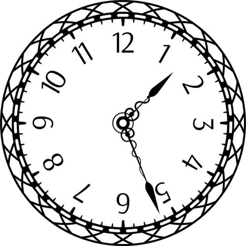 طرح ساعت دکوراسیونی برش لیزری عالی الگو الگو - laser cut decor clock awesome pattern ve - برای دستگاه CNC چوب و لیزر (سی ان سی)