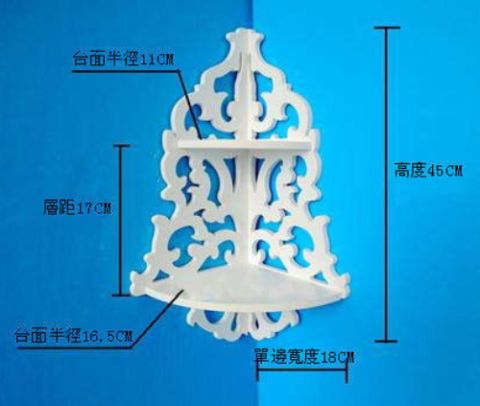 طرح برش لیزری دکوراسیون گوشه قفسه - laser cut decor corner shelf ve - برای دستگاه CNC چوب و لیزر (سی ان سی)