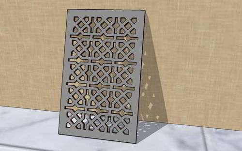 طرح الگوی دکور گریل برش لیزری طراحی پارتیشن داخلی لیزر - laser cut decor grill pattern jali design interior partition - برای دستگاه CNC چوب و لیزر (سی ان سی)