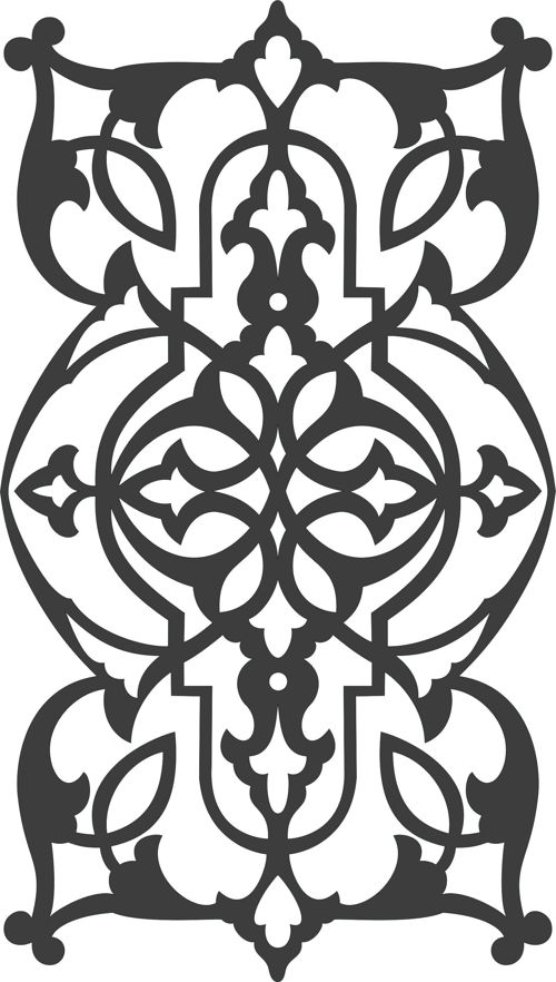 طرح برش لیزری دکوراسیون صفحه درز طراحی - laser cut decor screen seamless design - برای دستگاه CNC چوب و لیزر (سی ان سی)