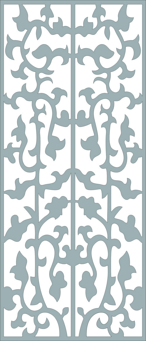 طرح گل مشبک گل درز برش لیزری - laser cut decor seamless floral lattice stencil design - برای دستگاه CNC چوب و لیزر (سی ان سی)