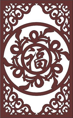 طرح برش لیزری دکور درز جداکننده jali - laser cut decor seamless separator jali - برای دستگاه CNC چوب و لیزر (سی ان سی)