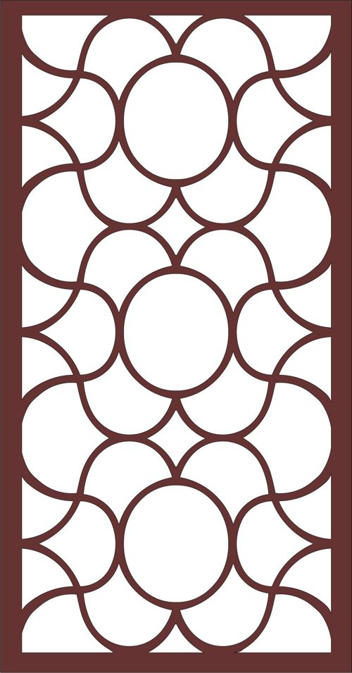 طرح برش لیزری دکور درز جداکننده شبکه طراحی - laser cut decor seamless separator lattice design - برای دستگاه CNC چوب و لیزر (سی ان سی)