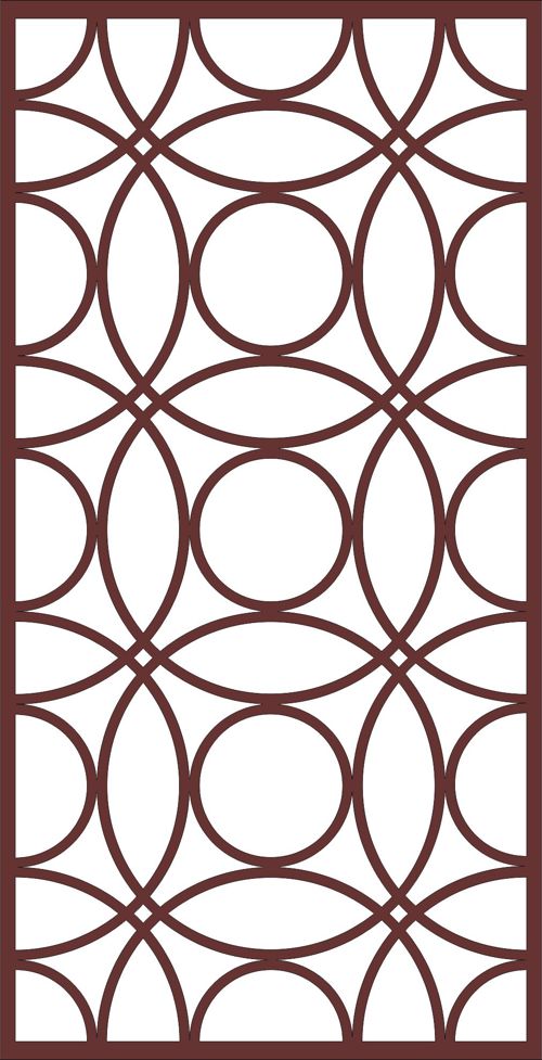 طرح برش لیزری دکور درز جداکننده شبکه مشبک - laser cut decor seamless separator lattice - برای دستگاه CNC چوب و لیزر (سی ان سی)