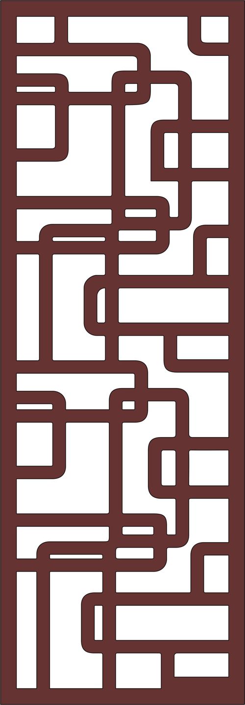 طرح برش لیزری دکور درز جداکننده شبکه پانل پارچه - laser cut decor seamless separator lattice panel - برای دستگاه CNC چوب و لیزر (سی ان سی)