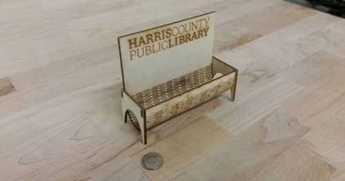 طرح برش لیزری نگهدارنده کارت ویزیت اداری - laser cut design holder for business cards office ve - برای دستگاه CNC چوب و لیزر (سی ان سی)