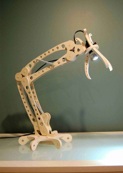 طرح قالب لامپ میز برش لیزری - laser cut desk lamp template ve - برای دستگاه CNC چوب و لیزر (سی ان سی)