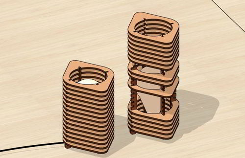 طرح چراغ رومیزی برش لیزری لامپ رومیزی وسیله و ( ) - laser cut desk light table lamp ve - برای دستگاه CNC چوب و لیزر (سی ان سی)
