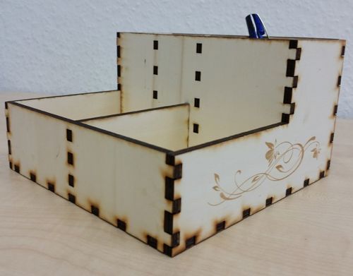 طرح میز برش لیزری جعبه نگهداری - laser cut desk storage box ve - برای دستگاه CNC چوب و لیزر (سی ان سی)
