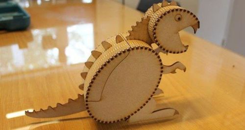 طرح برش لیزری داینو چوبی - laser cut dino wooden ve - برای دستگاه CNC چوب و لیزر (سی ان سی)