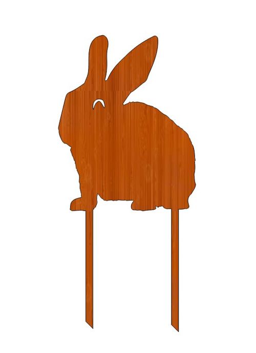 طرح برش لیزری برش برجسته خرگوش شکل عید چوبی پوشش - laser cut distinguished bunny shaped easter wooden topper ve - برای دستگاه CNC چوب و لیزر (سی ان سی)