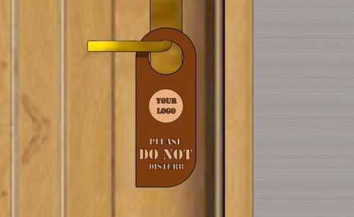 طرح تابلوی آویز مزاحم برش لیزری درب - laser cut door do not disturb hanging sign ve - برای دستگاه CNC چوب و لیزر (سی ان سی)
