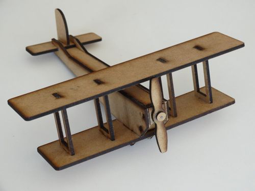 طرح هواپیمای دو بال برش لیزری میلی‌متری هزینه - laser cut double wing airplane 3mm - برای دستگاه CNC چوب و لیزر (سی ان سی)