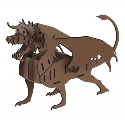 طرح نگهدارنده کنترل اژدها برش لیزری لوازم اداری سازماندهنده - laser cut dragon remote control holder office supplies organizer ve - برای دستگاه CNC چوب و لیزر (سی ان سی)